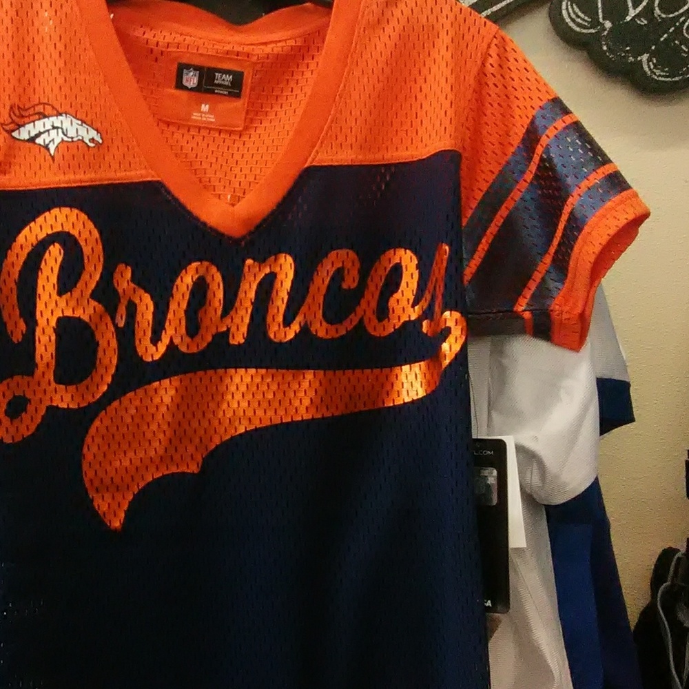 New Denver broncos ladies jersey top